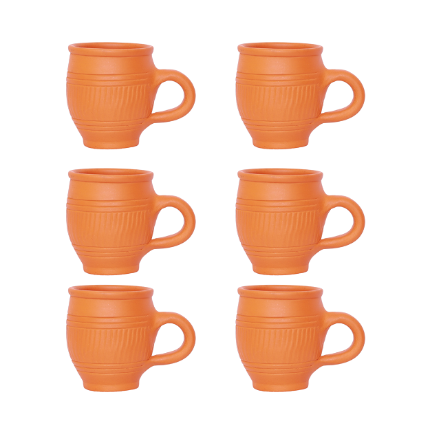 Tea Cup - Line design 10x7.5 cm - pack of 6