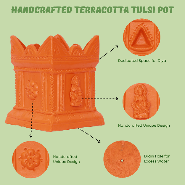 Tulsi Pot - 23x28 cm