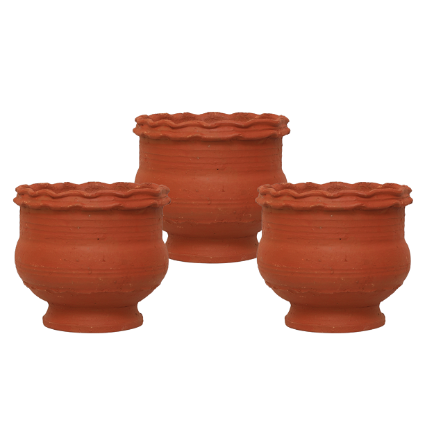 Flower pot - 20x17.5 cm - pack of 3