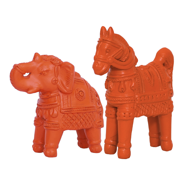 Elephant and Horse - Small