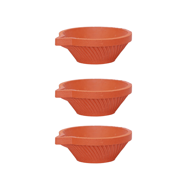 Diya - 9x4 cm - pack of 3