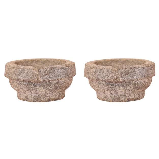 Stone Diya - 7x4 cm - Pack of 2