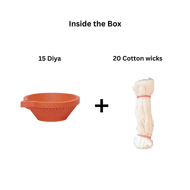 Diya - 8.5x3.5 cm - pack of 15