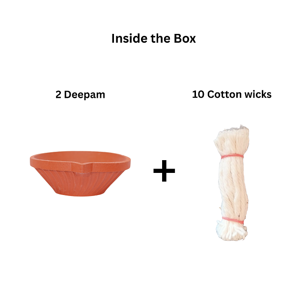 Diya - 12x5 cm - pack of 2