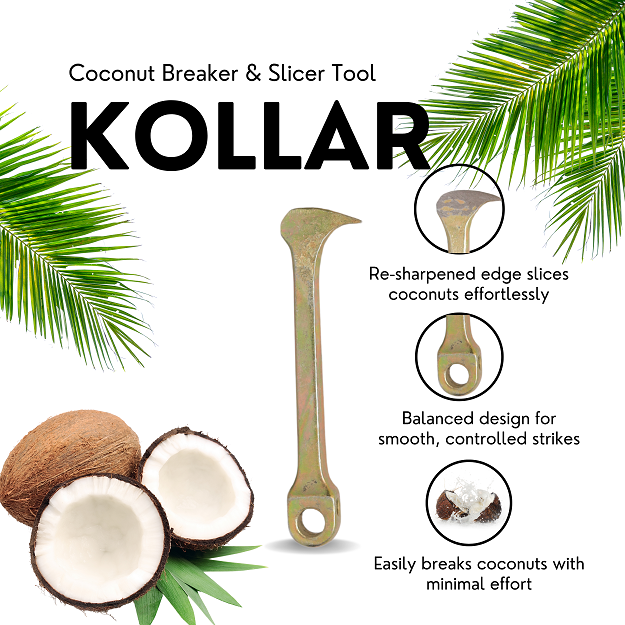Coconut Breaker and Slicer - Cycle Pedal