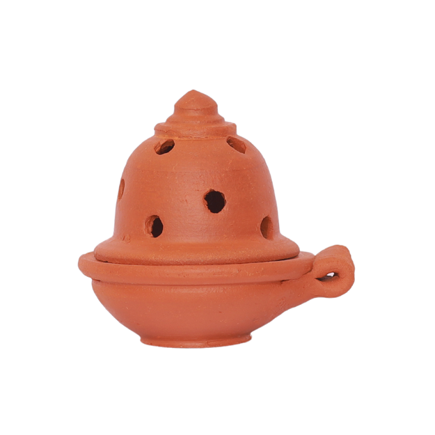 Diya with Lid - round hole