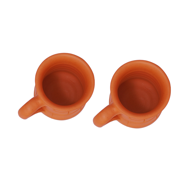 Tea Cup - brick design 10x7.5 cm - pack of 2