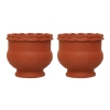 Flower pot - 20x17.5 cm - pack of 2