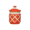 Pickle Jar with Lid - Ceramic orange
