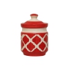 Pickle Jar with Lid - Ceramic red