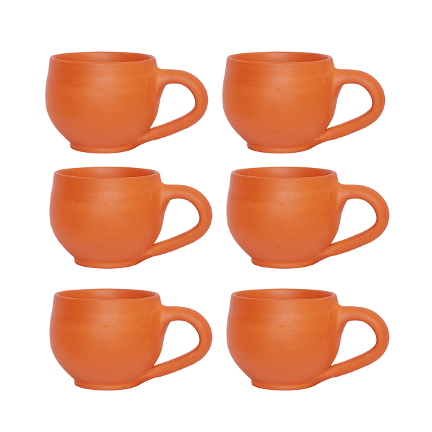 Tea Cup - Plain design 11.5x6 cm - pack of 6