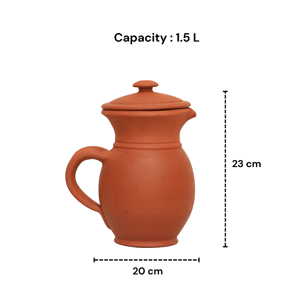 Jug with Lid - 20x23 cm