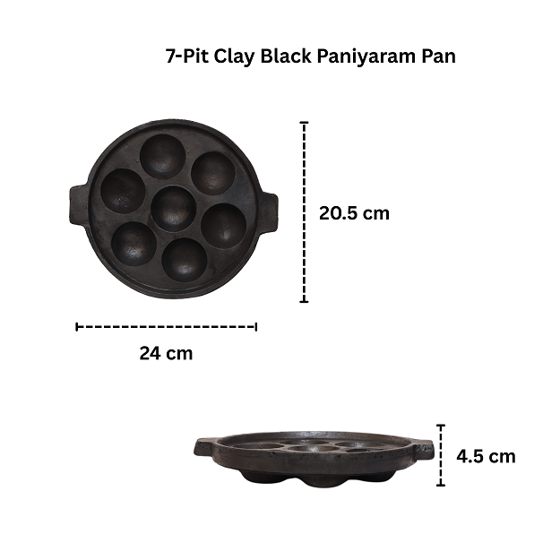 Paniyaram Black Appe Pan