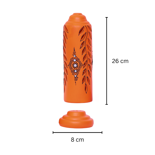 Agarbatti Stand - Cylinder Orange