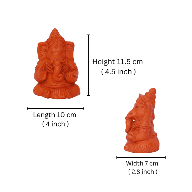 Ganesh Idol - 10x11.5 cm