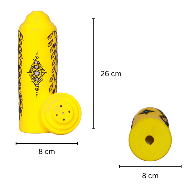 Agarbatti Stand - Cylinder Yellow